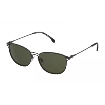 LOZZA Unisex akiniai nuo saulės SL2303M5508Y8 - Havana acetatinis rėmelis, rudi polikarbonatiniai lęšiai, UV400 apsauga, 55/15/140 mm