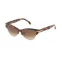 LOZZA moteriški katės akies akiniai nuo saulės SL4071M5309AJ - Havana acetato rėmelis, pilki gradientiniai lęšiai, UV400 apsauga