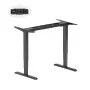 LUMI LEGEND CORPORATION HS084981 Elektrinis stovimo stalo rėmas - juodas, aukštis reguliuojamas 620-1250mm, dvigubas variklis, 120kg, be stalviršio