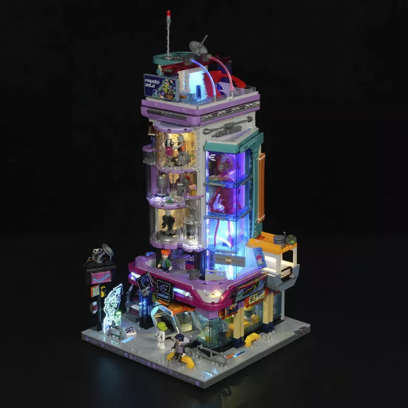 Lumibricks Cyberpunk Neoncity Cyber Couture Galleria LED apšvietimo rinkinys