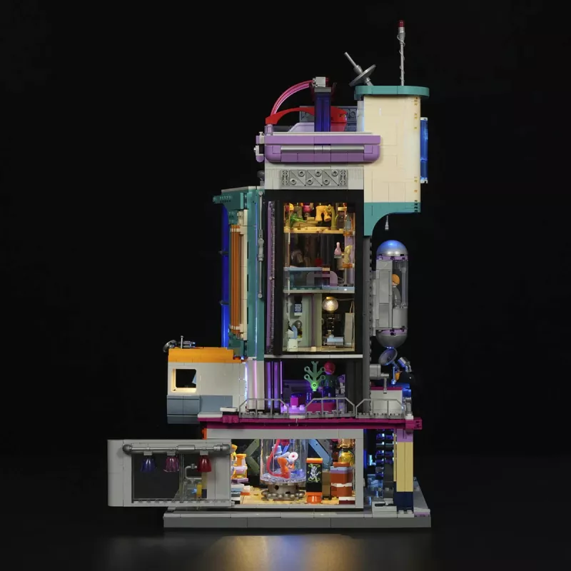 Lumibricks Cyberpunk Neoncity Cyber Couture Galleria LED apšvietimo rinkinys