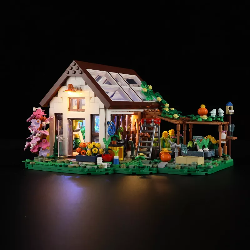 Lumibricks Indoor Greenhouse su pilno spektro LED auginimo lempa, hidroponine sistema, 6 augalų kapsulėmis, 2,5 L vandens talpa, balta