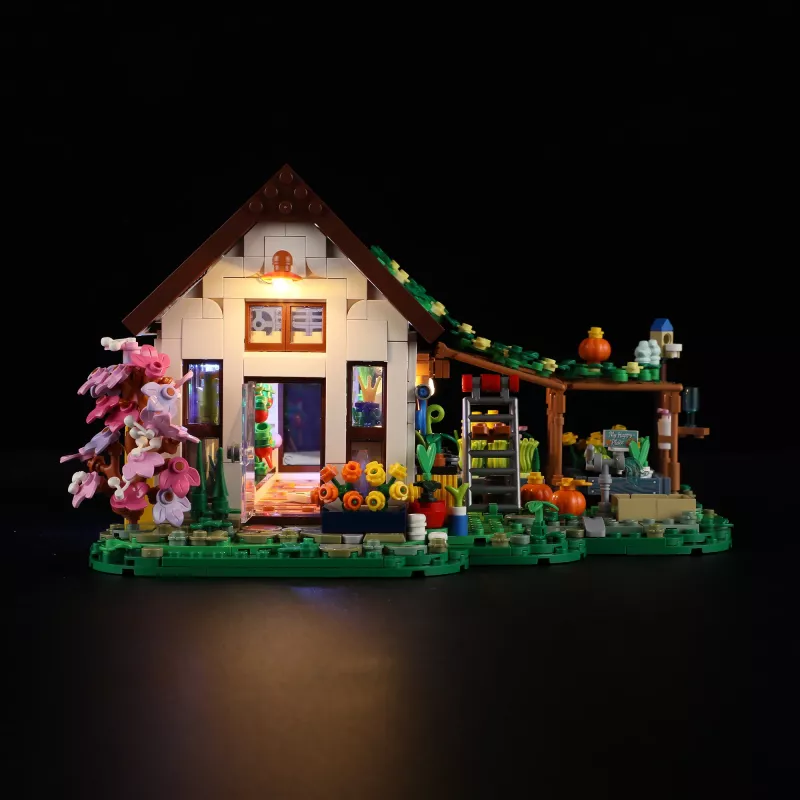 Lumibricks Indoor Greenhouse su pilno spektro LED auginimo lempa, hidroponine sistema, 6 augalų kapsulėmis, 2,5 L vandens talpa, balta