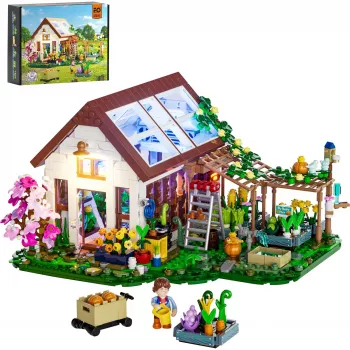 Lumibricks Indoor Greenhouse su pilno spektro LED auginimo lempa, hidroponine sistema, 6 augalų kapsulėmis, 2,5 L vandens talpa, balta