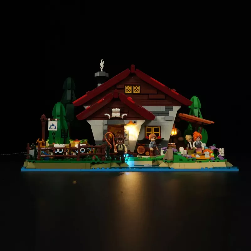 Lumibricks LED apšvietimo rinkinys LEGO Ideas A-Frame Cabin (Set 21338) - Shepherd's Hut