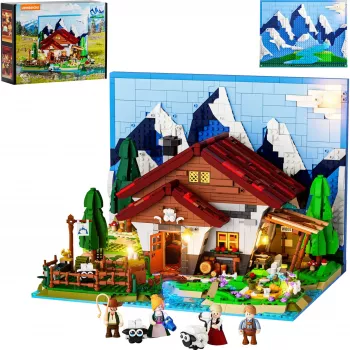 Lumibricks LED apšvietimo rinkinys LEGO Ideas A-Frame Cabin (Set 21338) - Shepherd's Hut
