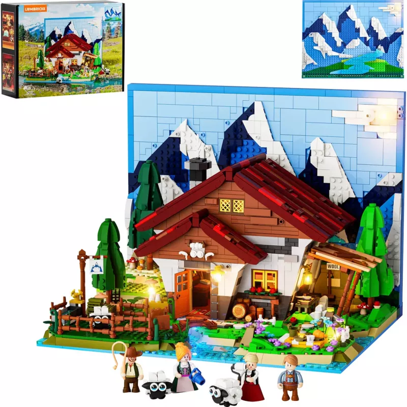 Lumibricks LED apšvietimo rinkinys LEGO Ideas A-Frame Cabin (Set 21338) - Shepherd's Hut
