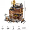 Lumibricks Steampunk Mechanical Workshop Building Blocks Set su LED apšvietimu - 2150 dalių