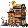 Lumibricks Steampunk Mechanical Workshop Building Blocks Set su LED apšvietimu - 2150 dalių