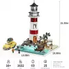 Lumibricks Sunrise Lighthouse Building Block Set su LED apšvietimu