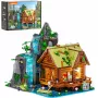 Lumibricks Waterfall Hut Statybiniai Blokeliai su LED Apšvietimu