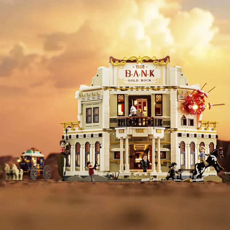 Lumibricks Western Bank Heist Konstrukcinis Rinkinys 1050 Detalių