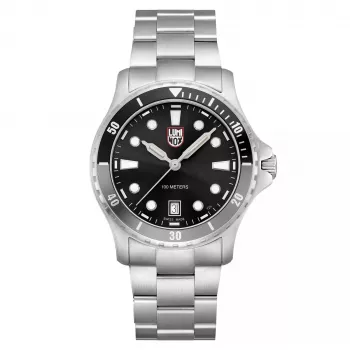LUMINOX XS.0941 Atacama Field Automatic 1940 Series vyriškas laikrodis, 44 mm, juodas ciferblatas, odinis dirželis