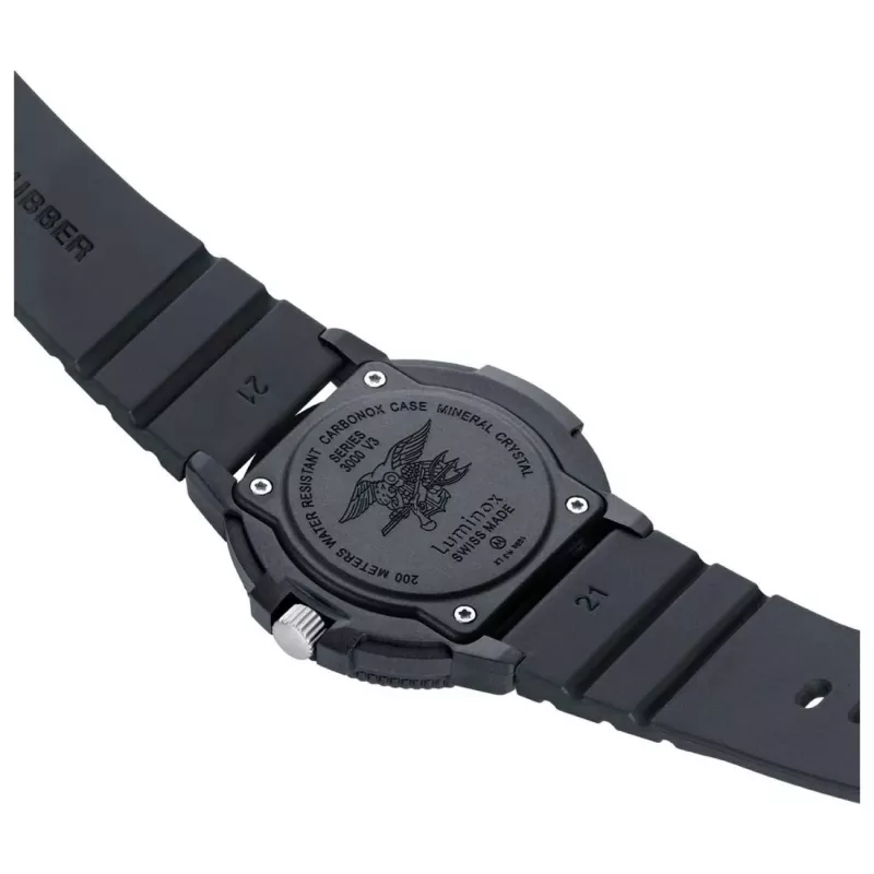 Luminox Navy SEAL Colormark 3000 Series Men's Watch XS.3005.F 43mm Black Rubber