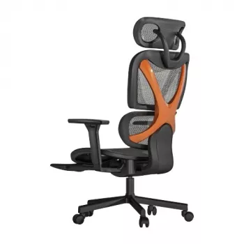 LUMIVIDA PREMIUM ergonominė aukštaatramė biuro kėdė su galvos atrama, 3D porankiais ir sinchroninio pakreipimo mechanizmu