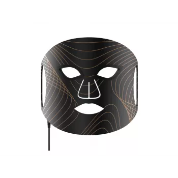 Lunni 7 Colors LED and Near-Infrared Light Silicone LED Facial Mask Black