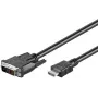 M-CAB Wentronic Goobay HDMI į DVI-D kabelis, juodas, 3 m - 19 kontaktų HDMI kištukas į DVI-D (18+1) kištuką (50581)