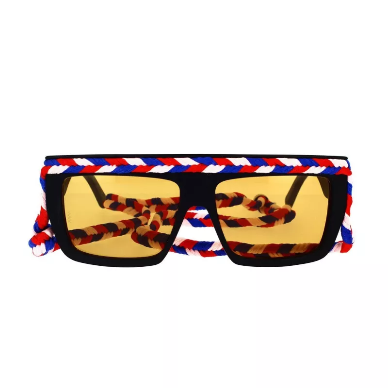M Missoni moteriški akiniai nuo saulės MMI0086S807 juodi pilki kvadratiniai acetatas 57mm