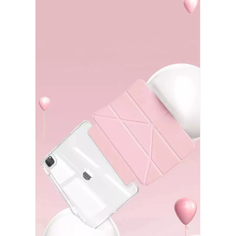MACHINO TAB Dėklas, skirtas iPad Pro 2/3/4 11 2020/2021/2022 ir iPad Air 4/5 10.9 bei iPad Air 11 (2024) Rožinis