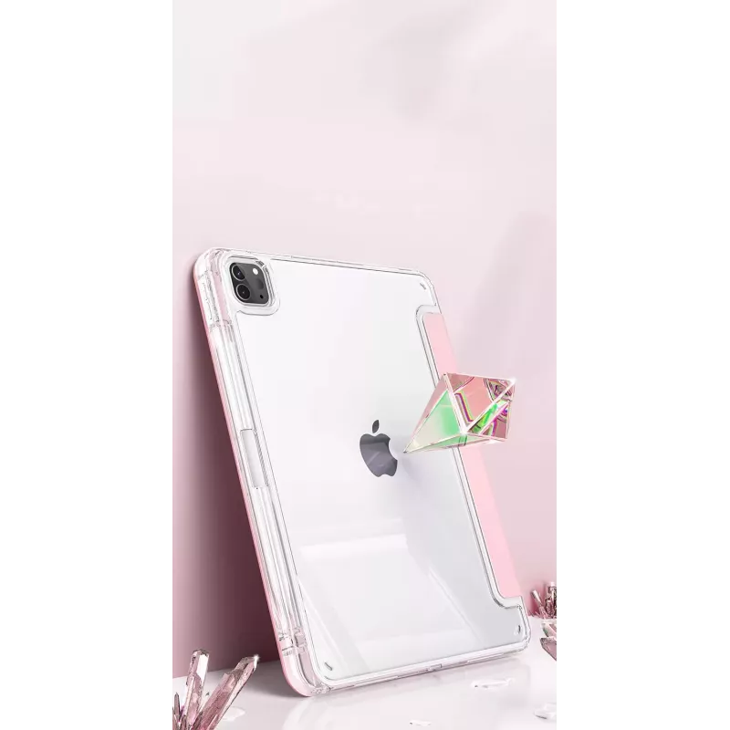 MACHINO TAB Dėklas, skirtas iPad Pro 2/3/4 11 2020/2021/2022 ir iPad Air 4/5 10.9 bei iPad Air 11 (2024) Rožinis