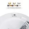 MACLEAN LED Plafond Panel 7in1 Flush-Mounted Ultra Slim 30W 3 Colors (WW, NW, CW) Led4U LD142 with Microwave Sensor and Built-in Power Supply