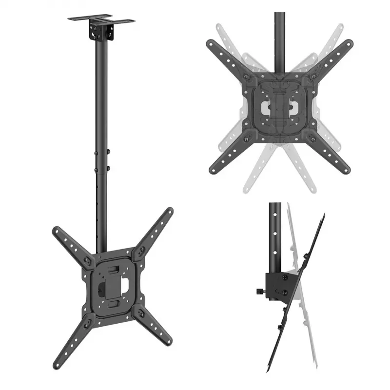 Maclean MC-174 lubų laikiklis televizoriams nuo 23 iki 55 colių, 35 kg, VESA 400x400, juodos spalvos