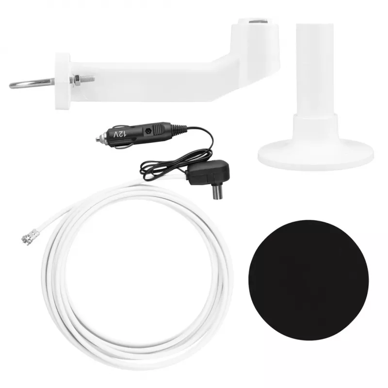 Maclean MCTV-103 aktyvi daugiakryptė DVB-T/T2 HEVC antena kemperiui, 12V