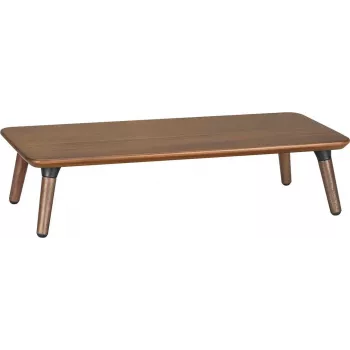 Maclean Wooden Monitor / Laptop Stand, (500x240x120mm), juodas riešutmedis, max. 20kg, MC-930