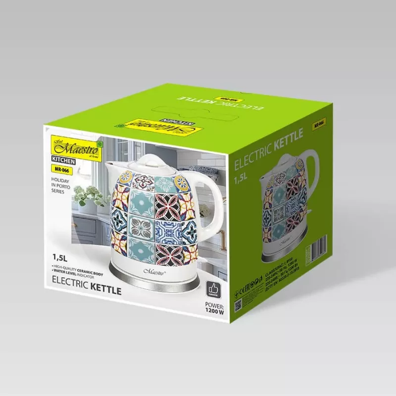 Maestro MR-066 Ceramika Elektrinis virdulys 1.7L 2200W Mėlynas