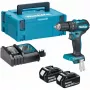 MAKITA 18V Bešepetinis Smūginis Gręžtuvas DHP485RAJ 50/27Nm 2x2.0Ah LXT