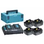 Makita 197970-3 18V LXT ličio jonų belaidžio įrankio akumuliatoriaus ir įkroviklio rinkinys (5,0 Ah, BL1850B, DC18RC)