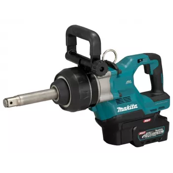 Makita 40V Max XGT 3/4 colio didelio sukimo momento smūginis veržliaraktis su 2x 5.0Ah baterijomis, greituoju įkrovikliu ir Makpac dėklu (TW008GT201)