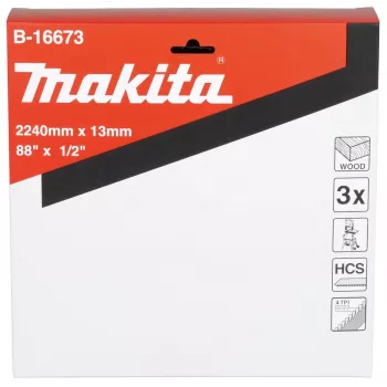 Makita B-16673 Bandsaw Blade 4 TPI 2240 mm 3 vnt.