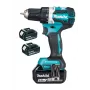 Makita DDF484RT3J 18V bešepetėlis belaidis gręžtuvas-suktuvas su 3x 5.0Ah akumuliatoriais, 54 Nm