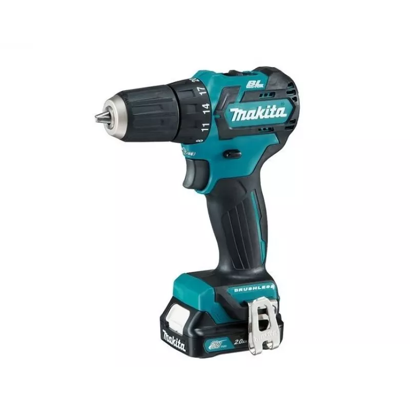 Makita DF332DSAE 12V Max CXT šepetinis gręžtuvas-suktuvas komplekte (2x2.0Ah)
