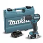 Makita DF332DSAE 12V Max CXT šepetinis gręžtuvas-suktuvas komplekte (2x2.0Ah)