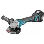 Makita DGA506RTJ 18V LXT bešepetėlis akumuliatorinis kampinis šlifuoklis 125mm 8500 RPM