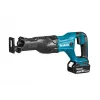 MAKITA DJR186RTE 18V LXT bešepetėlis pjūklas su 2x 5.0Ah akumuliatoriais, greituoju įkrovikliu ir Makpac dėklu