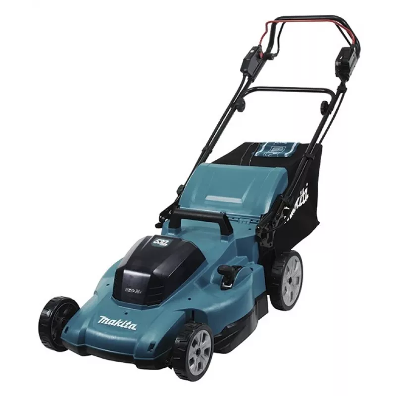 MAKITA DLM539CT2 36V (2x18V) LXT besepinis savaeigis vejapjovė 53 cm su 2x5,0 Ah akumuliatoriais ir įkrovikliu
