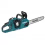 MAKITA DUC355PT2 36V (2x18V) belaidis grandininis pjūklas 35 cm (14 inch) su 2x5.0Ah akumuliatoriais ir įkrovikliu