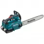 Makita DUC406PT2B 36V belaidis viršutinės rankenos grandininis pjūklas 40 cm (16 inch) su 2x 5,0 Ah baterijomis ir dvigubu įkrovikliu