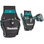Makita E-15154 Ultimate Series grąžto dėklas, itin tvirtas 1680D poliesteris, juodas su mėlynais akcentais, universalaus dydžio akumuliatoriniams grąžtams ir smūginiams suktuvams