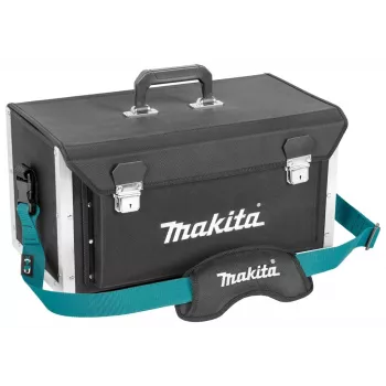 MAKITA E-15394 Atviras įrankių krepšys 50/25, 20 kišenių, 15 kg apkrova, juoda/mėlyna