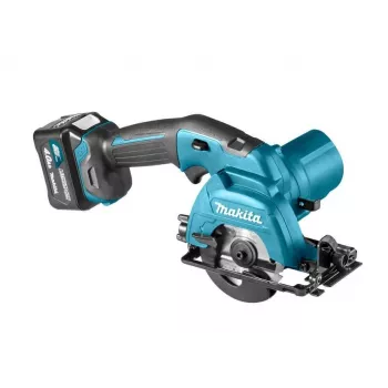 Makita HS301DSME 12V Max CXT belaidis diskinis pjūklas 85 mm su 2x 4.0 Ah akumuliatoriais, įkrovikliu ir Makpac dėklu