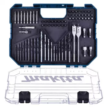Makita ME-15126 18V LXT belaidis kombinuotas gręžtuvas-suktuvas su 70 dalių antgalių rinkiniu, 2 akumuliatoriais, įkrovikliu ir kietu dėklu