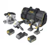 Makita NEW 4 TOOL KIT 18V LXT Brushless Combo Kit (2x4.0Ah)