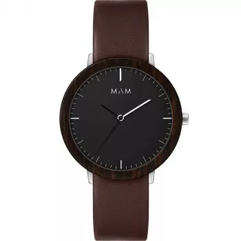 MAM MAM627 Unisex Watch 39mm Black Dial Black Mesh Strap Miyota Quartz