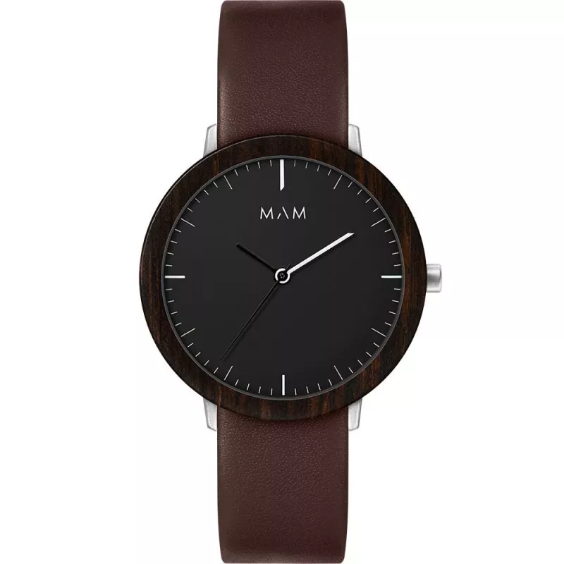 MAM MAM627 Unisex Watch 39mm Black Dial Black Mesh Strap Miyota Quartz