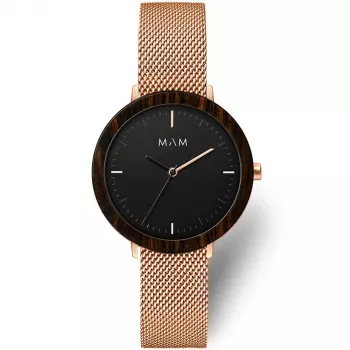 MAM MAM675 Unisex Analoginis Laikrodis 33mm Rožinis Auksas