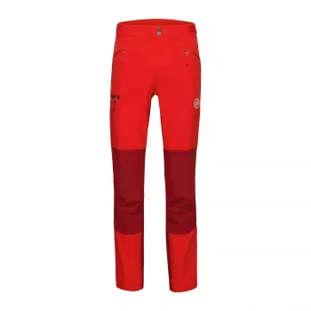 Mammut Courmayeur SO vyriškos Softshell kelnės Raudonos-Tamsiai raudonos